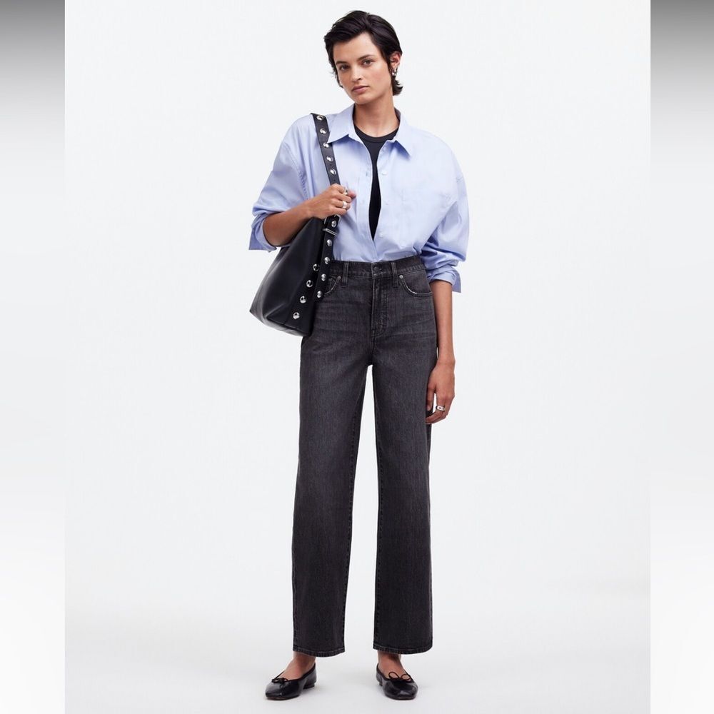 Madewell The Perfect Vintage Wide-Leg Crop Jean in Robles Wash 28